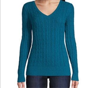 Womens V Neck Long Sleeve Pullover Sweater​​‎